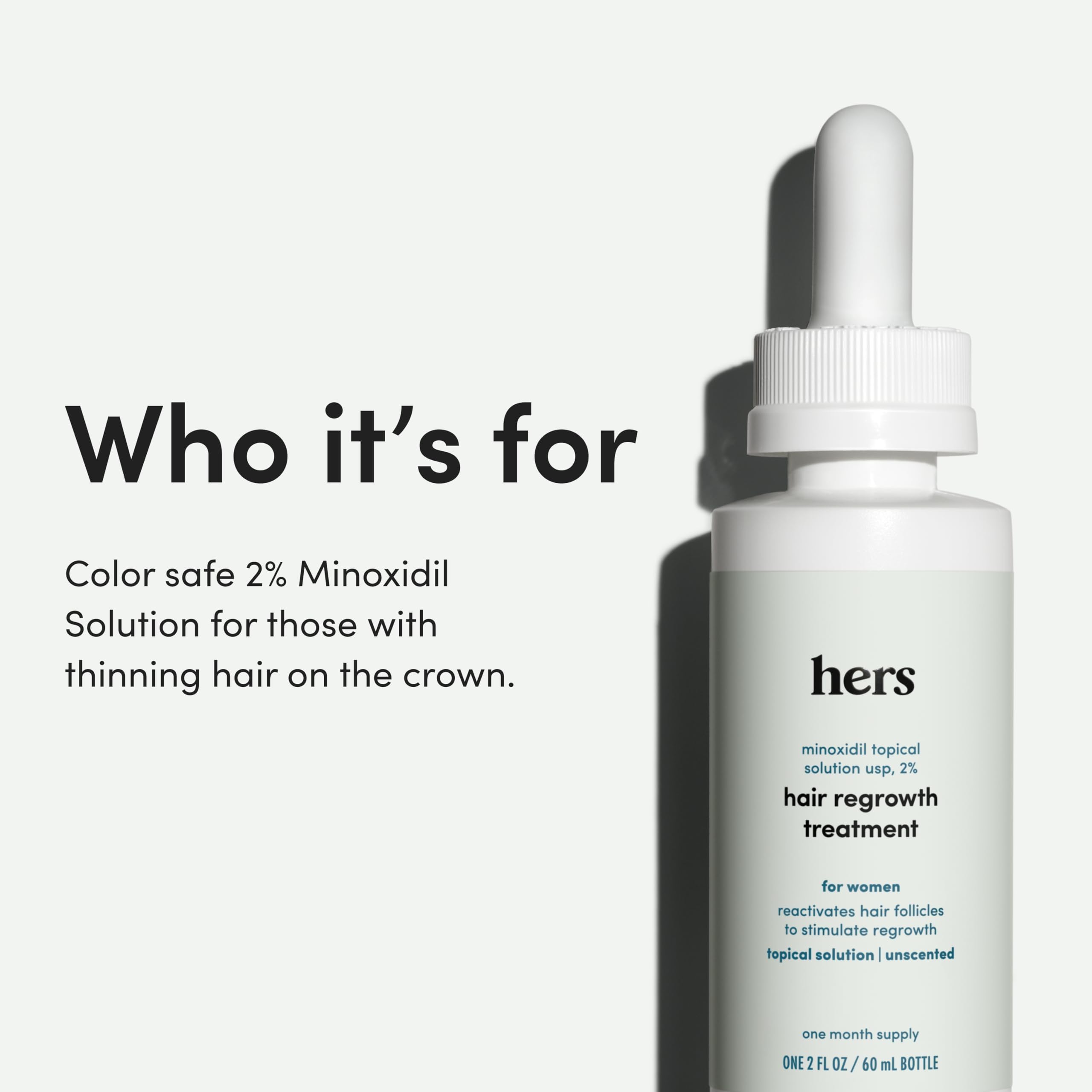 Hers Hair Regrowth dosis de media cabecita, rutina limpia