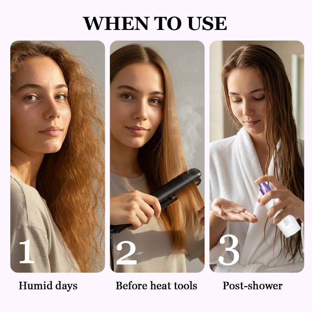 HerStyler Marula Hair Serum, frizz: control diario tras plancha
