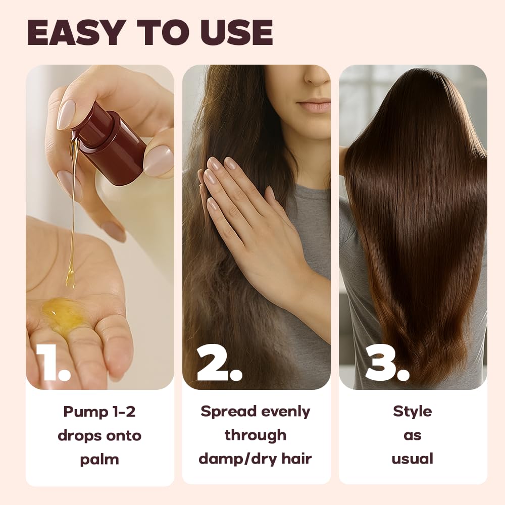 HerStyler Serum anti-frizz para control diario del encrespamiento.