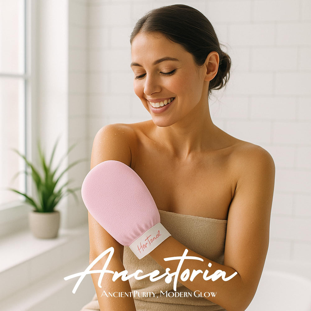 Ancestoria set de 2 guantes para cuerpo, fácil de enjuagar y almacenar.
