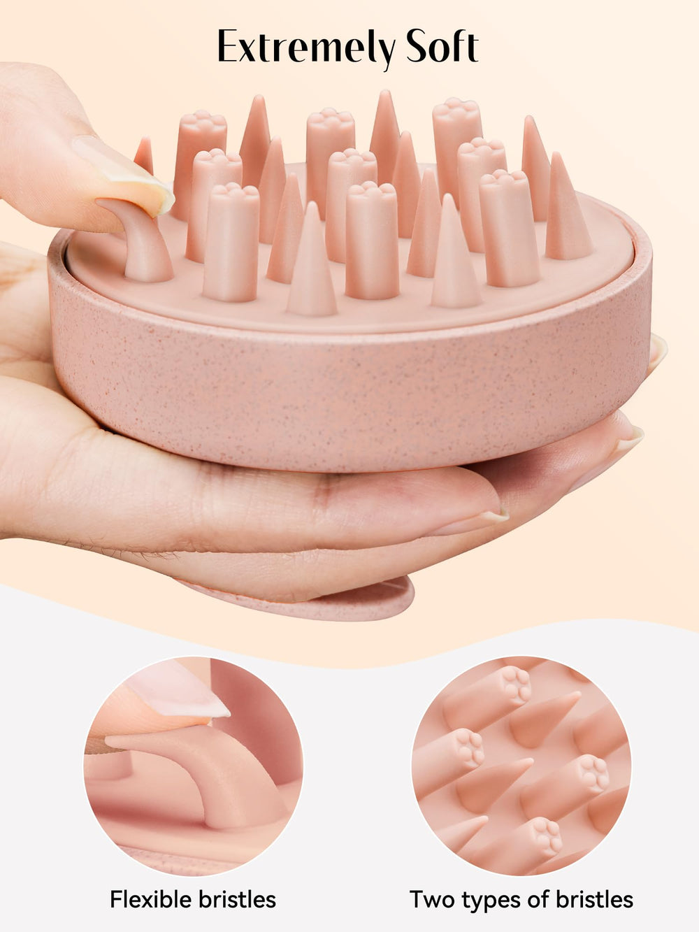 HEETA cepillo de lavado para cabello de cualquier tipo en la ducha