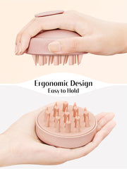 HEETA exfoliación suave del cuero cabelludo con cerdas elásticas y microbolas