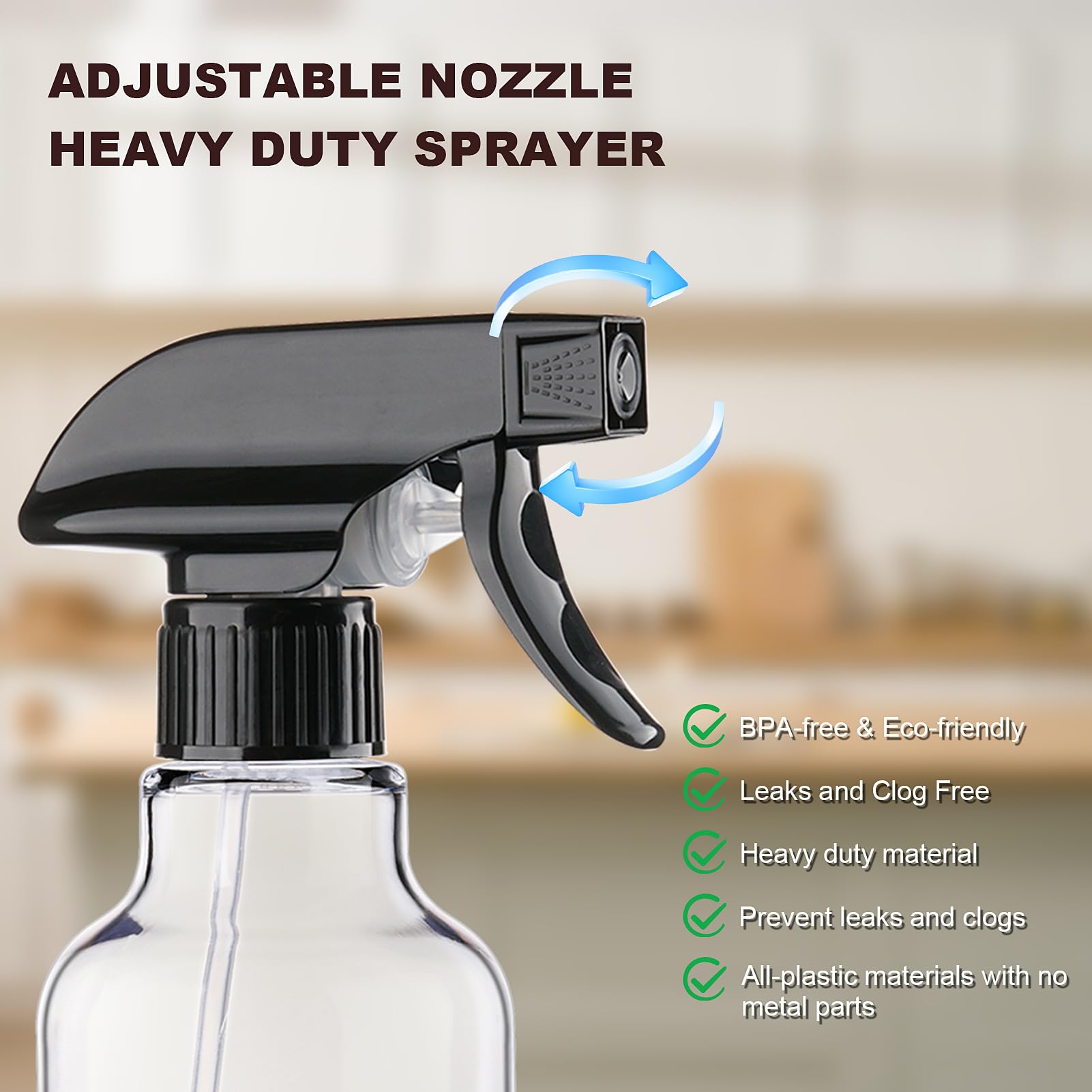 Hethyo botella atomizadora 16,9 oz dos-pack para recargas