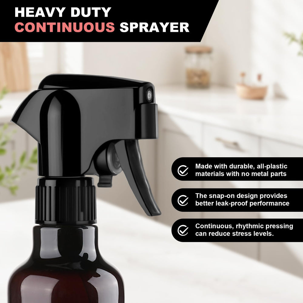 Hethyo atomizadora plástico 12oz, uso para plantas, rociado suave.