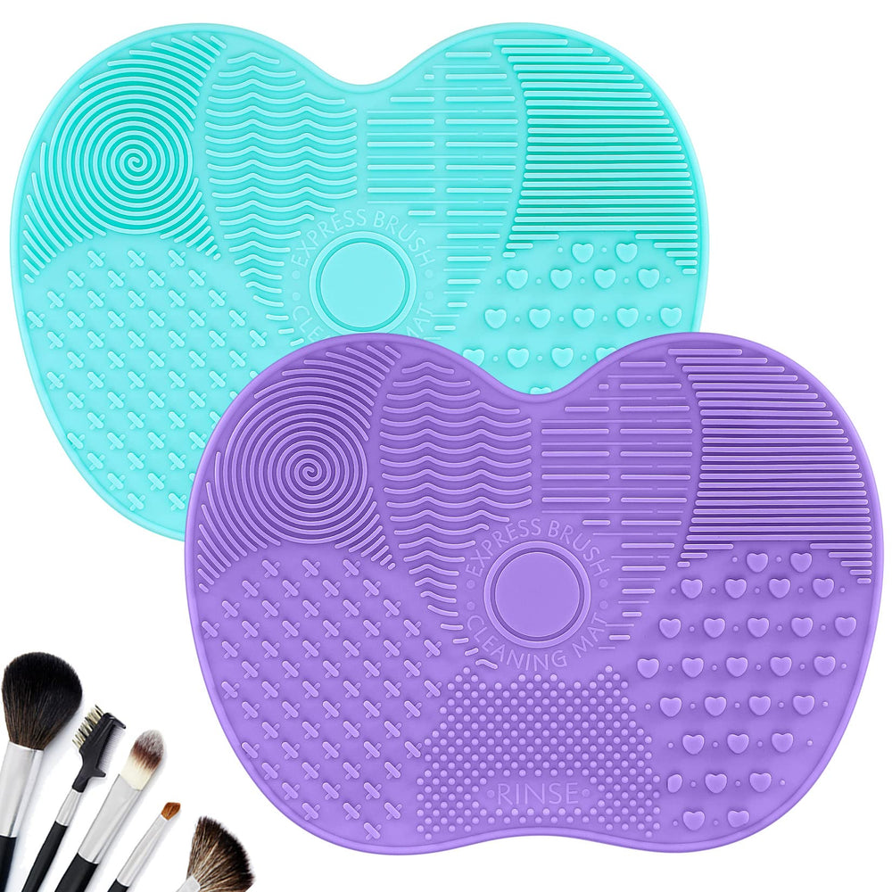 HexinYigjly alfombrilla de silicona verde para limpieza suave de brochas