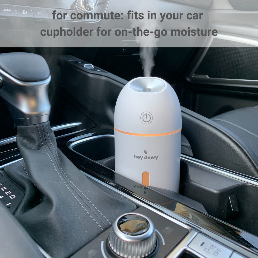 Hey Dewy tecnología ultrasónica: niebla fría silenciosa para piel y vías nasales.