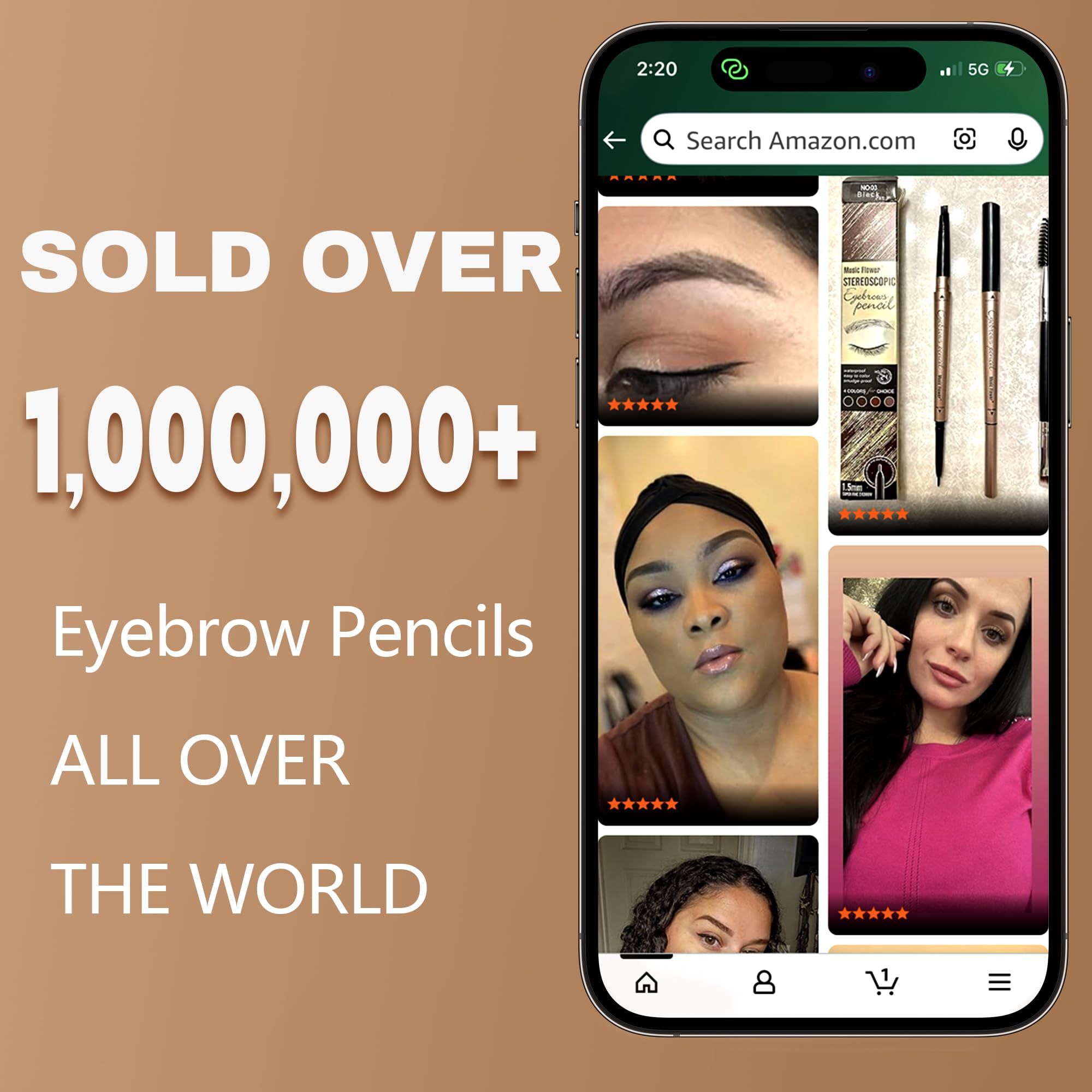 Paquete con dos unidades de cejas HeyBeauty