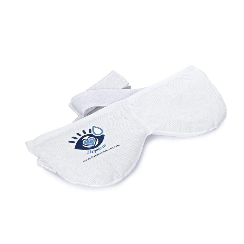 Heyedrate mascarilla de ojos calor-frio para alivio suave tras días largos.