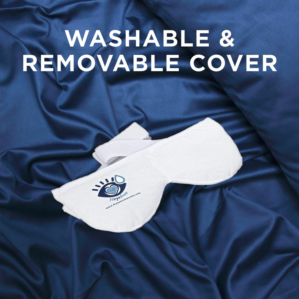 Heyedrate material exterior suave cuida la piel alrededor de los ojos.