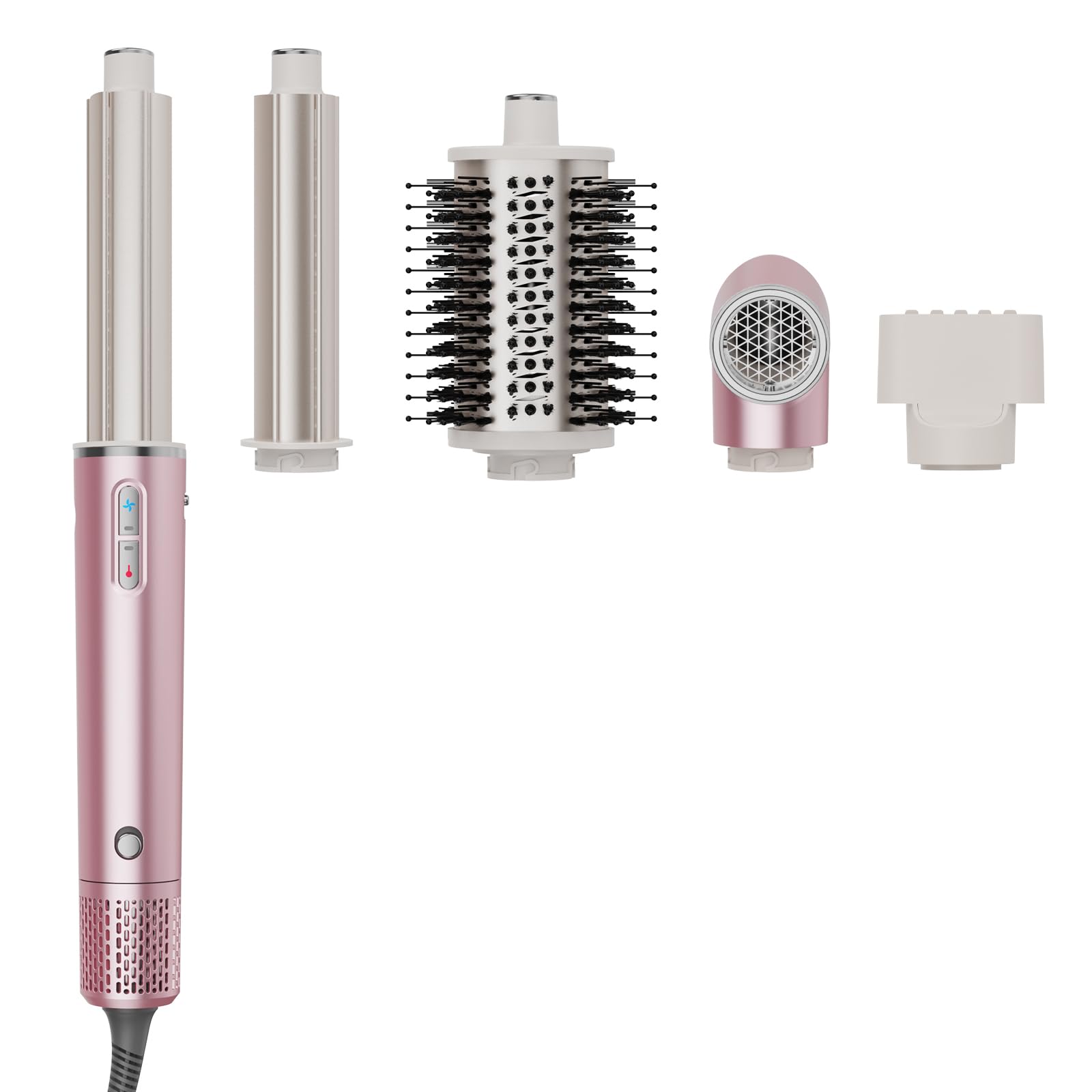 Heyfeel 5 en 1 Styler en uso en casa para peinados rápidos