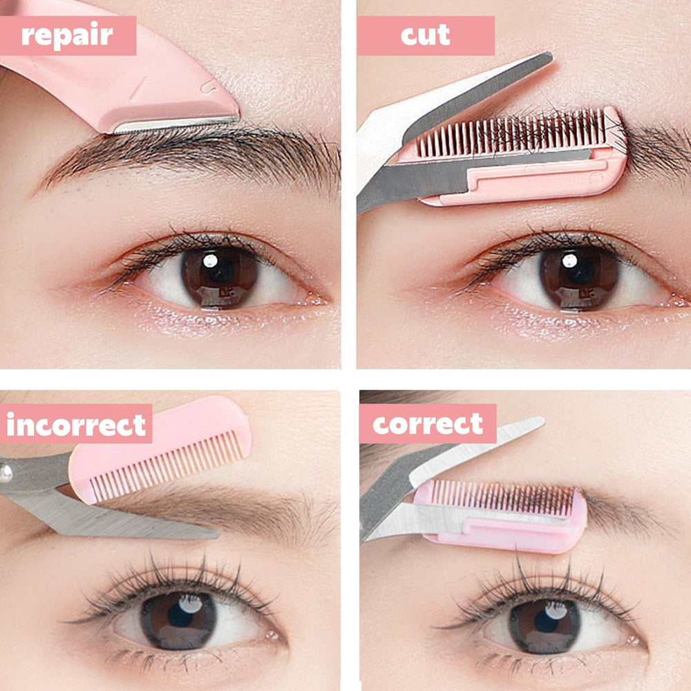 Heyiminy kit cejas rosa para definir y dar forma