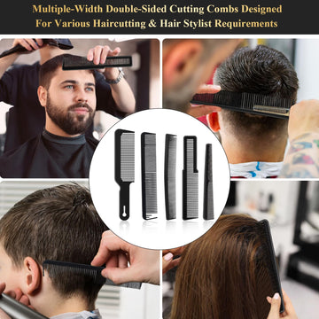 HEYMKGO cepillo duster barbero mango madera: limpieza suave de residuos tras corte.