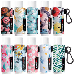 HEYSKAY porta bálsamo labial acoplable con flor, ideal para llavero.