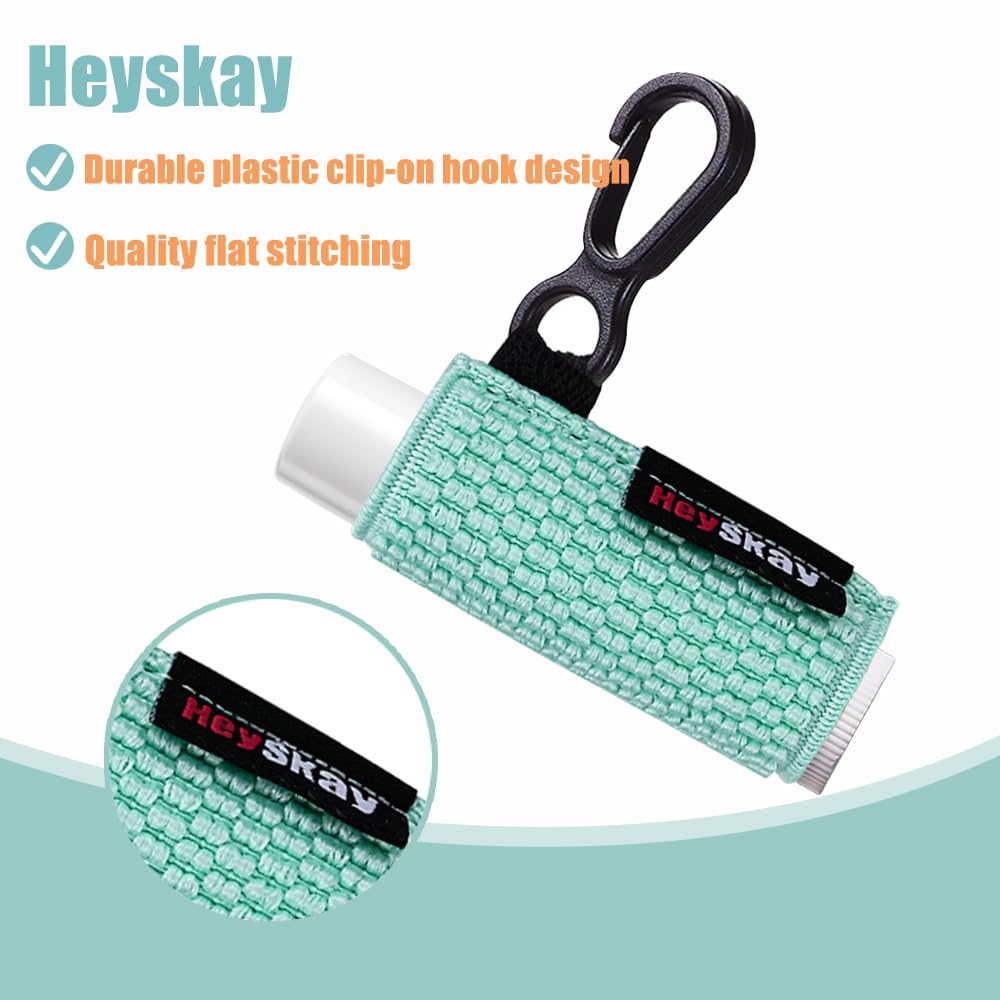 HEYSKAY Portabalsamo amarillo, diseño visible para encontrar bálsamo rápido.