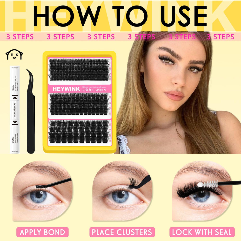 HEYWINK aplicación casera sencilla para lograr volumen profesional.