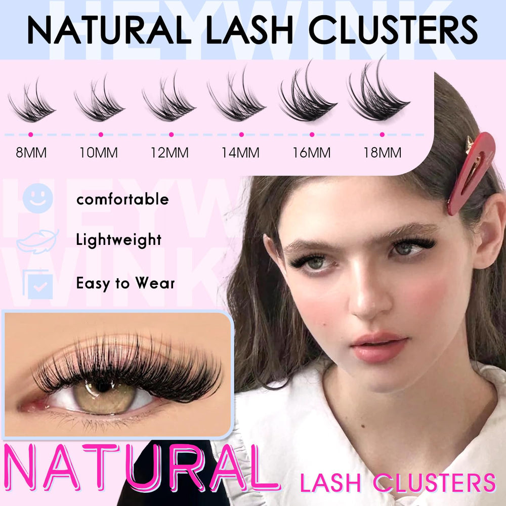 HEYWINK clusters-curvatura-d-8-18mm elevan el look con levantamiento suave.
