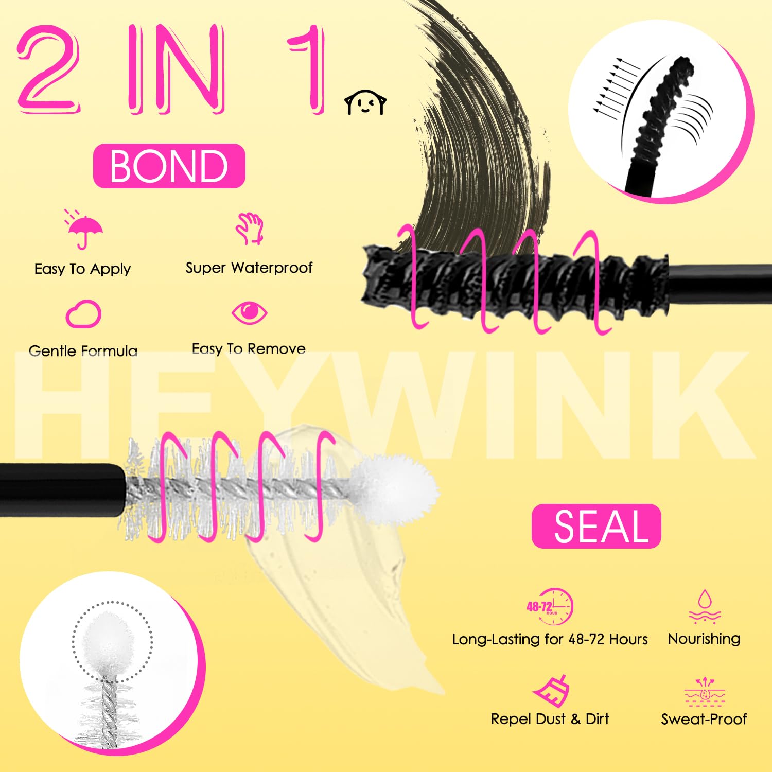HEYWINK look natural con racimos, ideal para diario y salidas.
