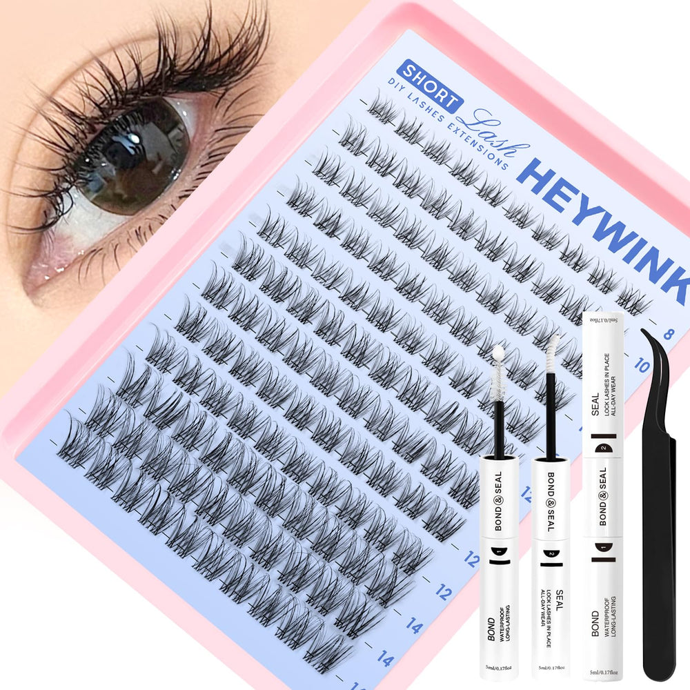 Heywink Venus Kit Corto: empaque compacto para empezar con racimos de pestañas.
