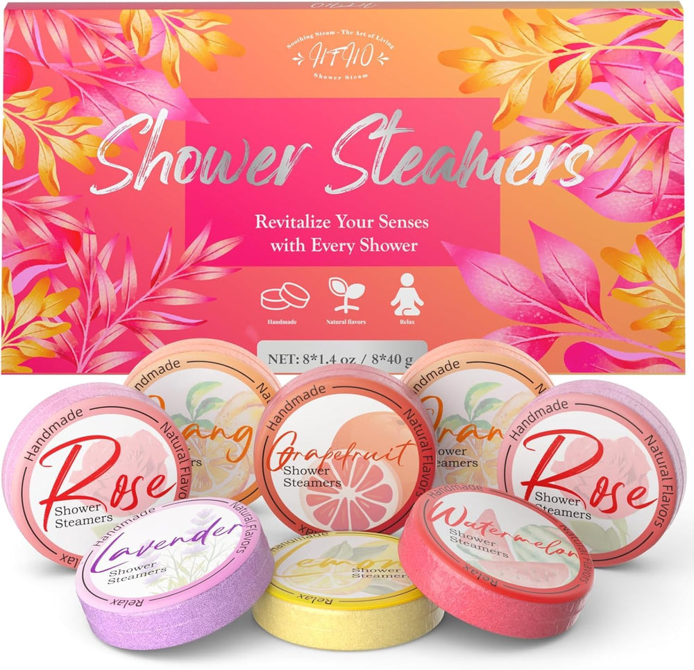 HFHO pastilla de vapor para ducha naranja, despertar cítrico para empezar el día
