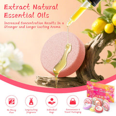 HFHO pastilla de vapor para ducha naranja, aroma brillante que anima la ducha