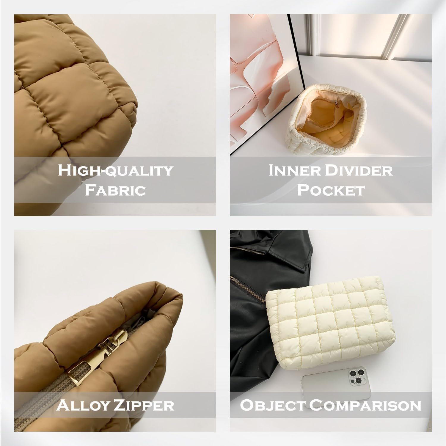 HFLZBRO bolso portátil compacto, caben tus básicos en cualquier bolso