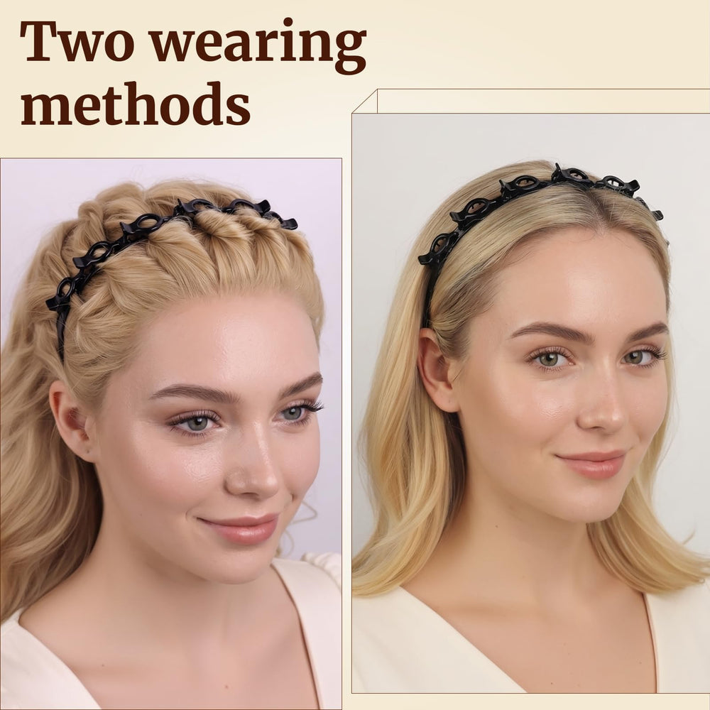 HFZRZFH regalo diadema retro negro, regalo práctico para amantes del estilo.