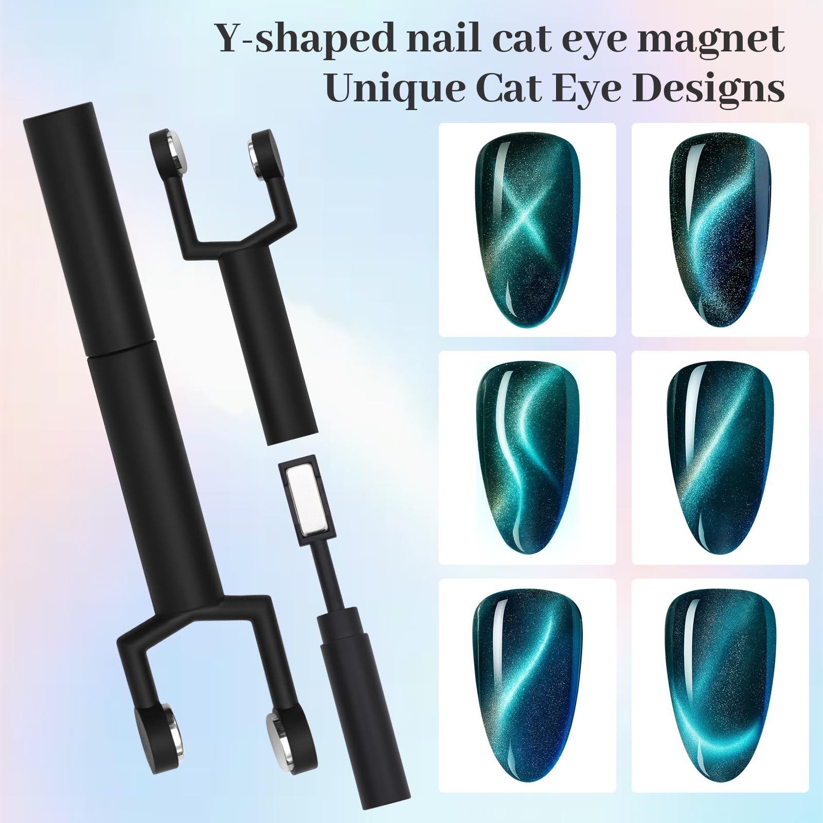 HGEKLIZV imanes uñas ojo-de-gato efecto salón en gel