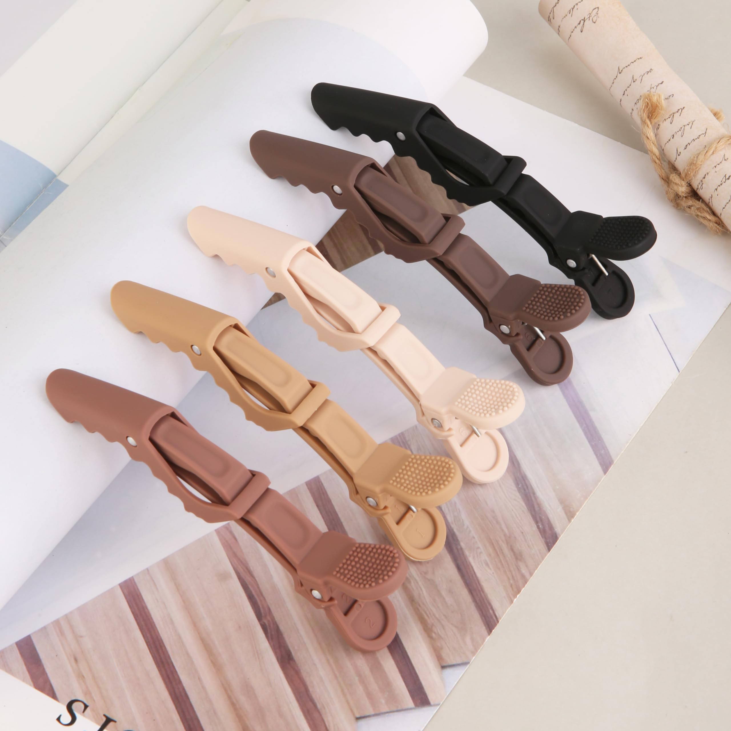 HH&LL clip cocodrilo para todos los tipos de cabello, versátil para estilos.