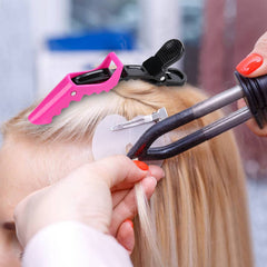 HH&LL pinzas cabello de doble articulación para secciones sin esfuerzo.