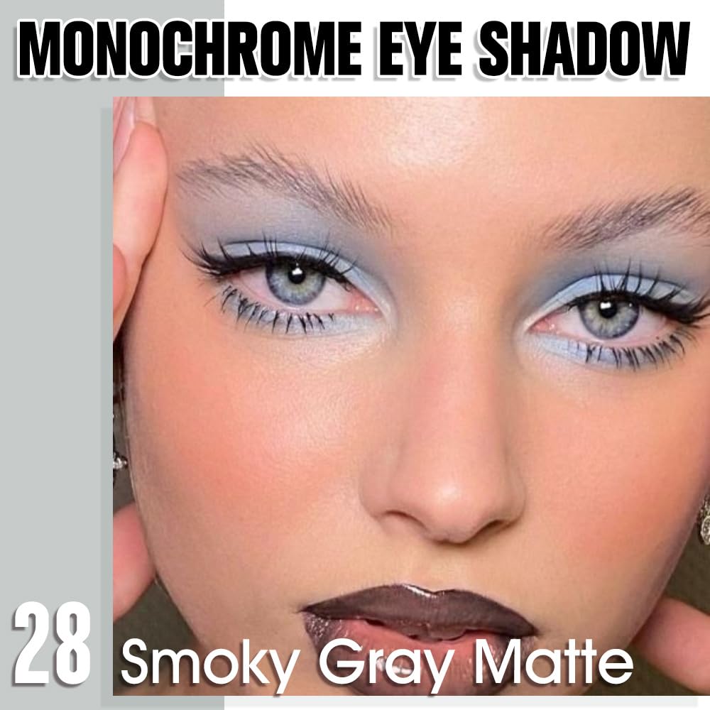 Aplicación suave de la sombra gris de HHLTOH para párpados definidos.