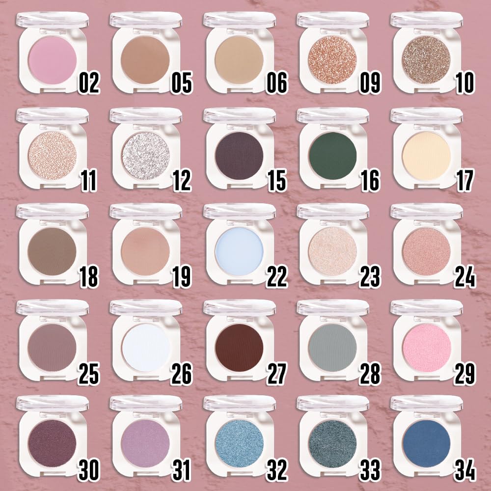 Sombra crema HHLTOH aplicación suave, sin pliegues para look natural.