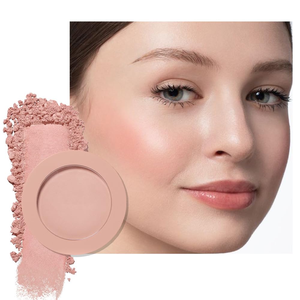 HHLTOH paleta rubor nude beige mate para un acabado natural.