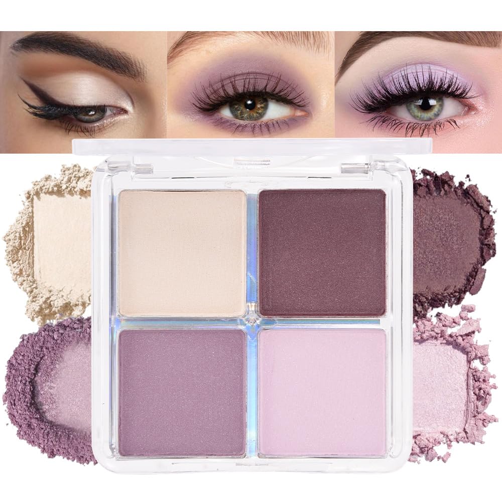 Paleta HHLTOH de sombras de ojos con cuatro tonos para looks versátiles.
