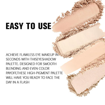 Sombra rosa nude con brillo para iluminar ojos con delicadeza.