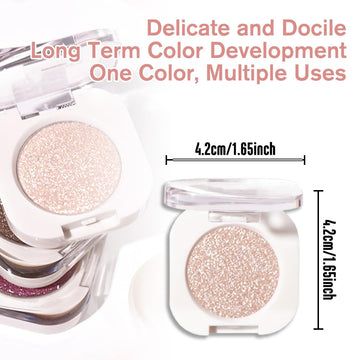 Sombra HHLTOH pera blanca, acabado nacarado ideal para looks brillantes