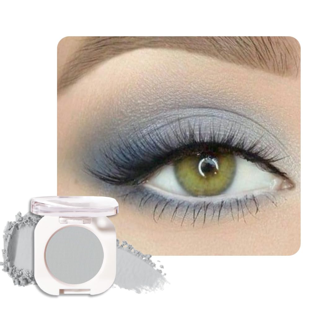 Sombra mate gris neutro de HHLTOH para un look suave y duradero.
