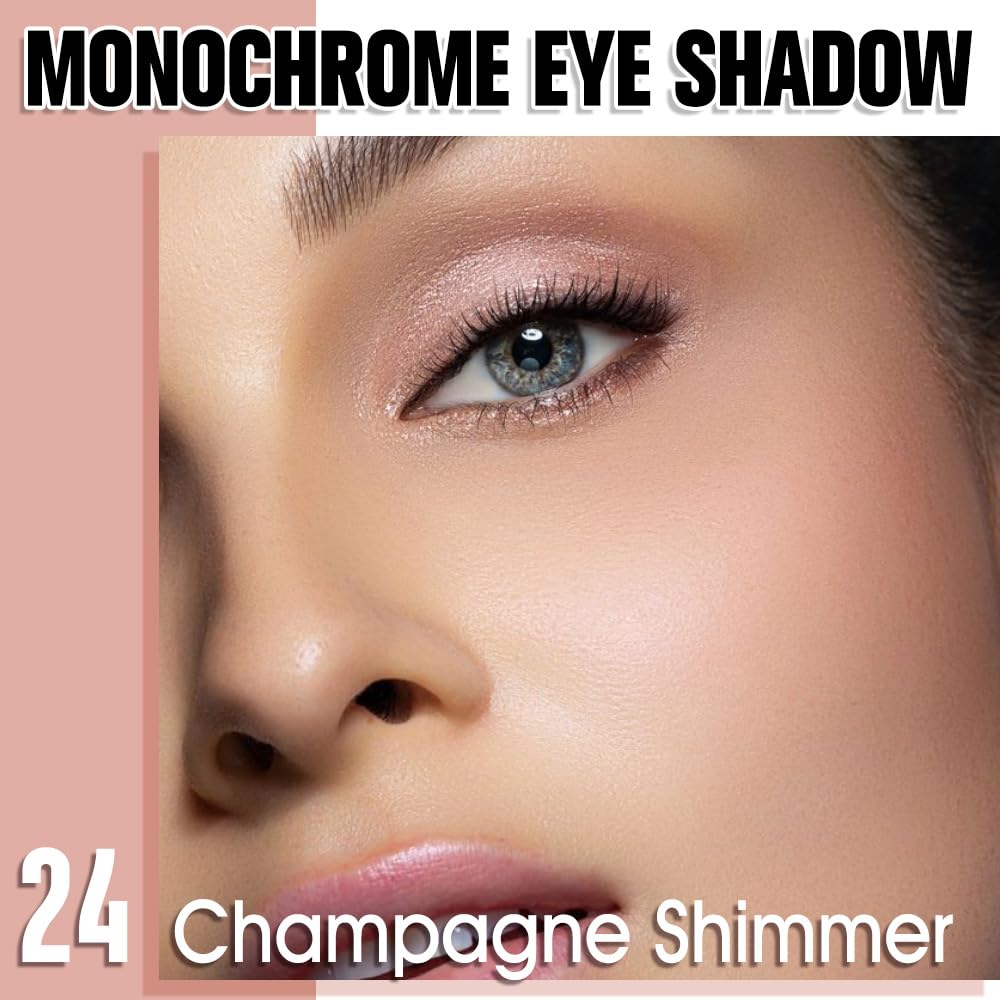Sombra HHLTOH tono rosado dorado brillo, realce luminoso para ojos.