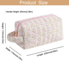 HHQQWZ Bolsa maquillaje uso diario, compacta y organizada para tu rutina.