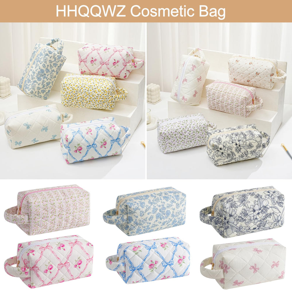 HHQQWZ Bolsa maquillaje viaje ligera, ideal para empacar sin ocupar mucho espacio.
