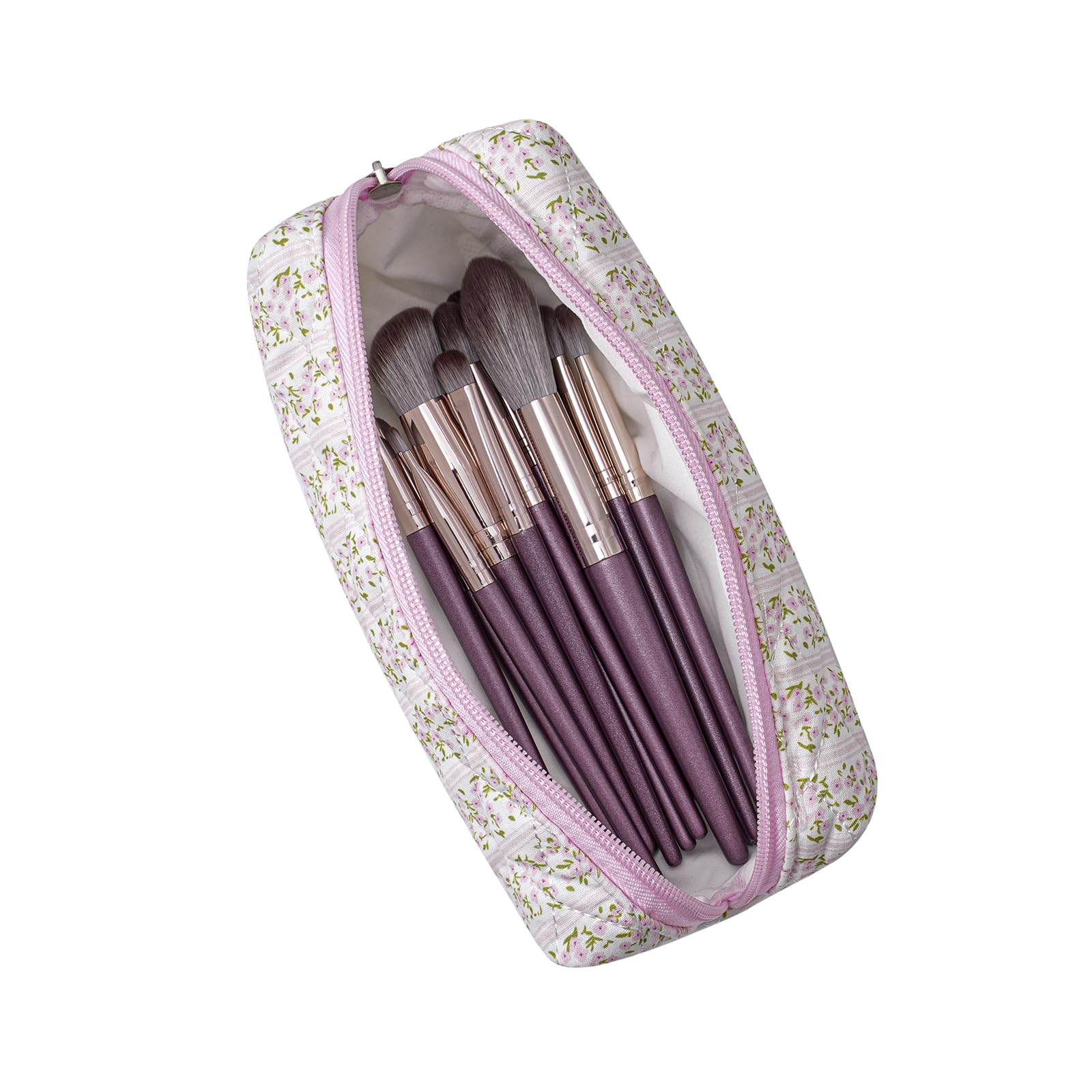 HHQQWZ interior forro acolchado protege tus herramientas de maquillaje durante viajes.
