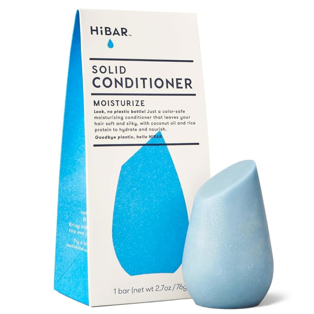 HiBAR barra acondicionador hidratante para cabello seco, sensación suave al peinar.