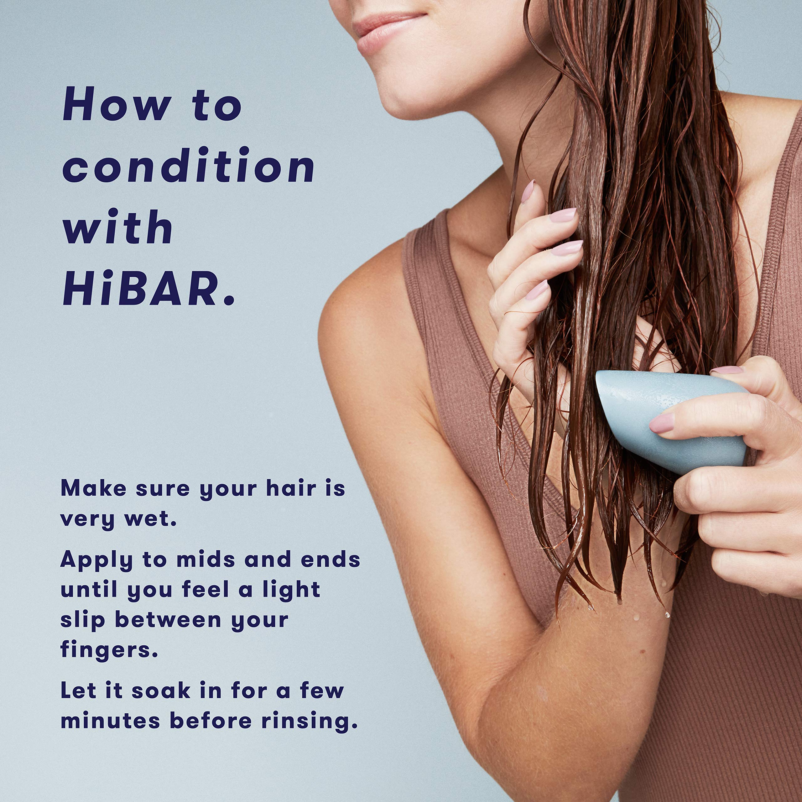 HiBAR Soothe extracto de corteza de sauce para exfoliar suavemente el cuero cabelludo.