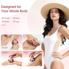 HiBig set 5 en 1 con accesorios para cuerpo, cara y zonas sensibles.