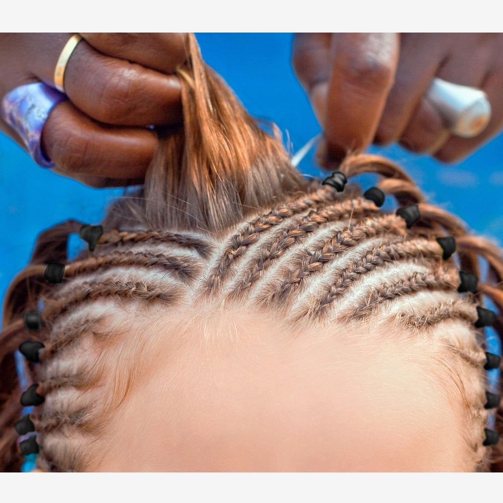 Hicarer mini negro para dreadlocks y diseños rizados.