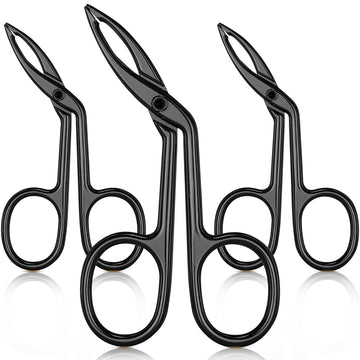 Tijeras Hicarer para cejas con punta recta, precisión para dar forma.