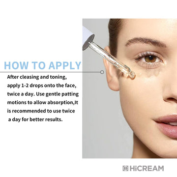 Hicream suero aplicado sobre piel húmeda mejora absorción