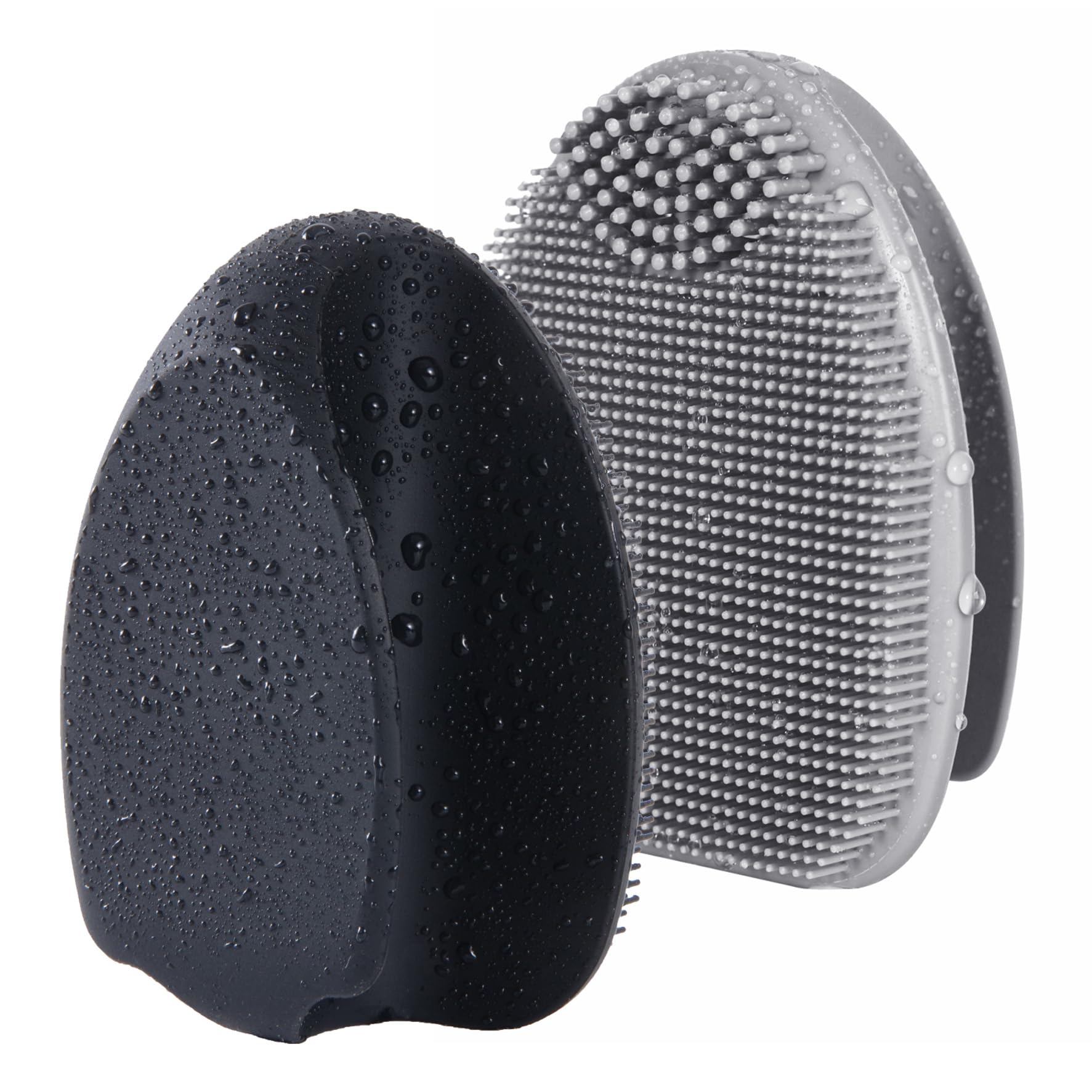 Cepillo facial de silicona HIEERBUS con cerdas de 7 mm para limpieza suave y profunda.