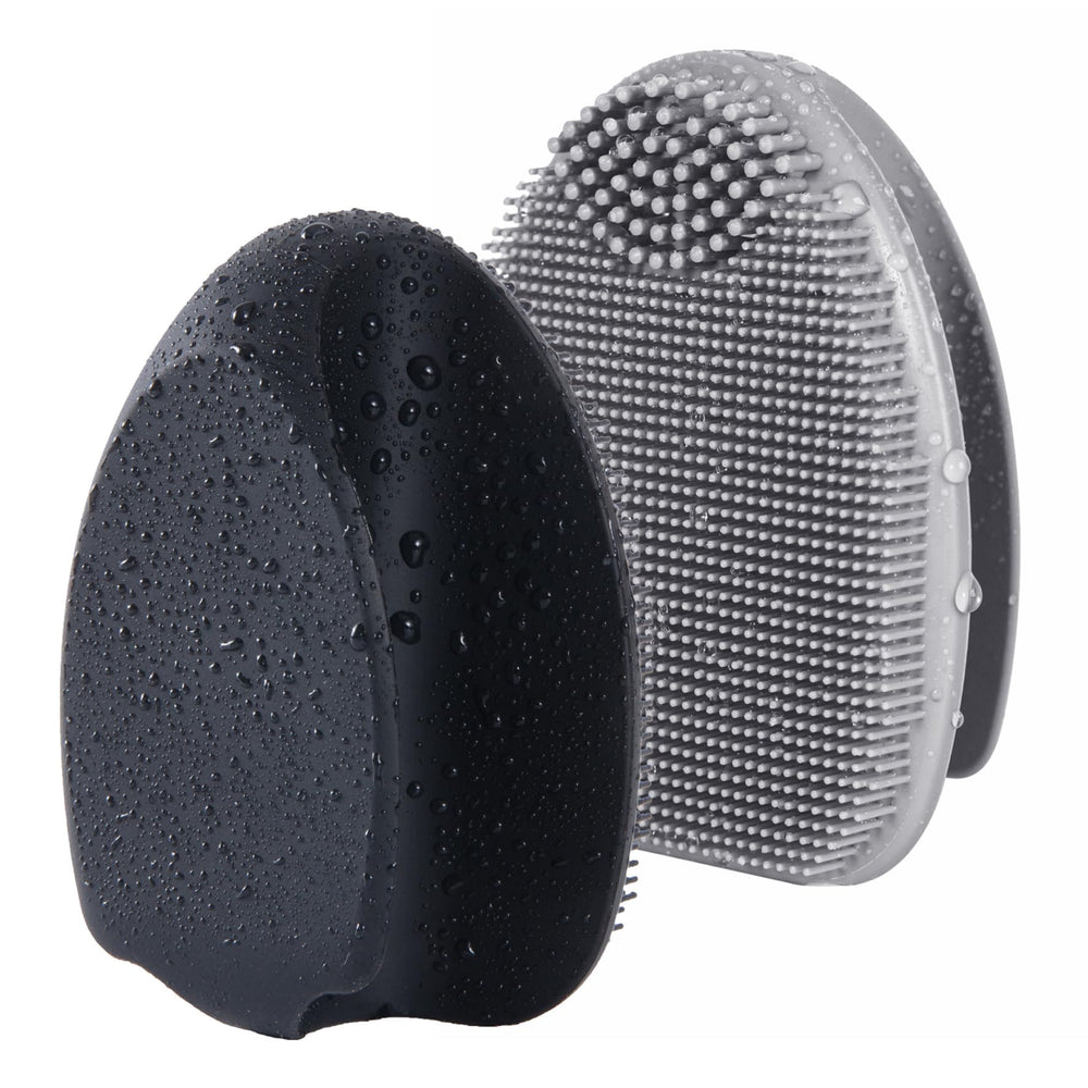 Cepillo facial de silicona HIEERBUS con cerdas de 7 mm para limpieza suave y profunda.