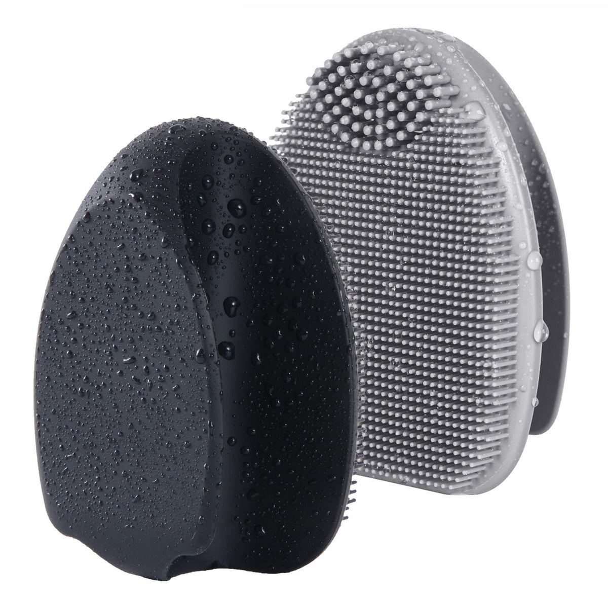 Cepillo facial de silicona HIEERBUS con cerdas de 7 mm para limpieza suave y profunda.