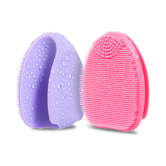 Cepillo facial de silicona HIEERBUS con doble conjunto facilita la limpieza diaria.